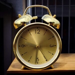 Twin bell alarm clock Golden