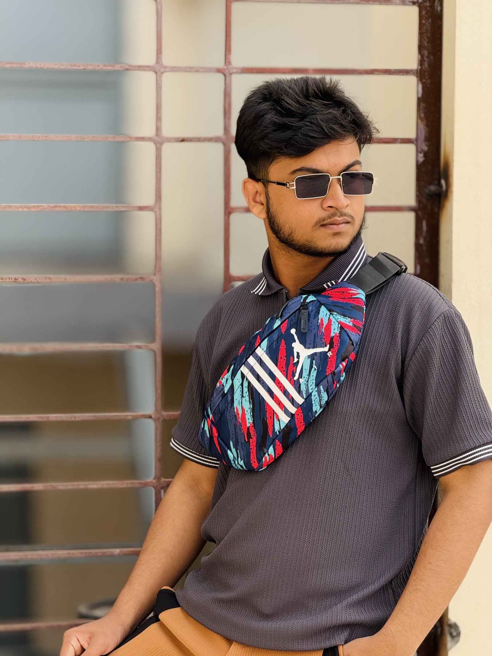 Premium Sporty Chest Bag (C-319) – Multicolor Chest Bag